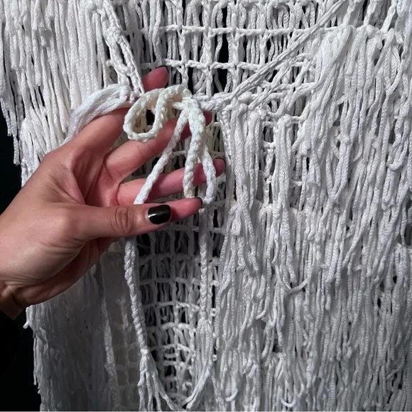 Michael Farrell women vest crochet Size:S Color white Boho, Festival, Summer - Picture 6 of 11
